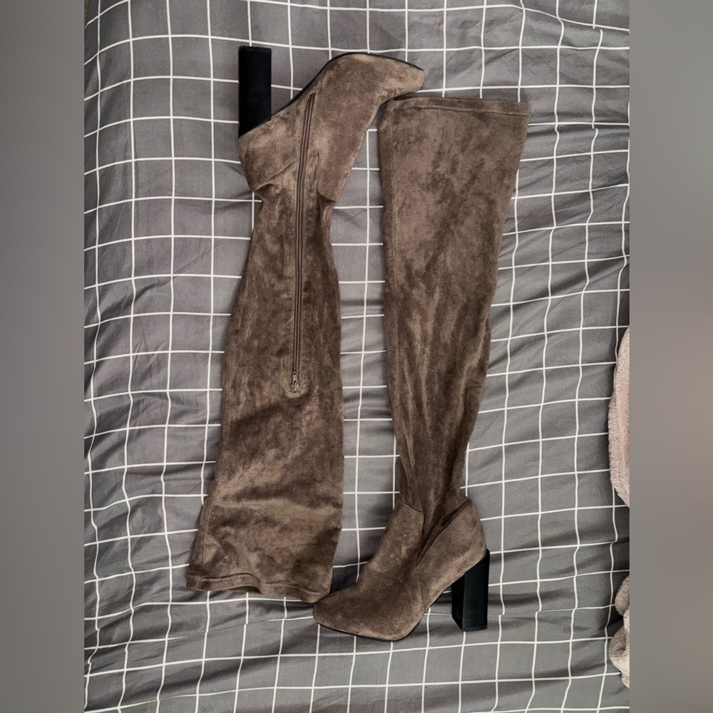Brown Over-the-Knee Women's Boots